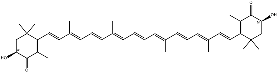 constitutional formula of astaxanthin powder