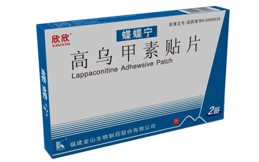 Lappaconitine Hydrobromide Patches