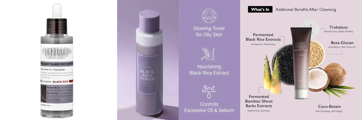 Uses of Black Rice Extract Powder for Skin
