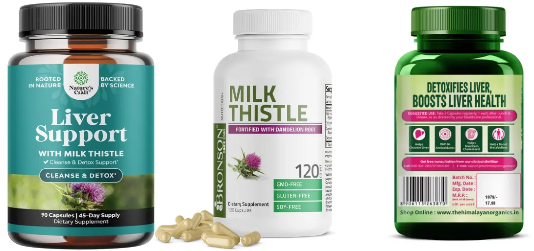 Milk Thistle Extract Liver Health Supplements