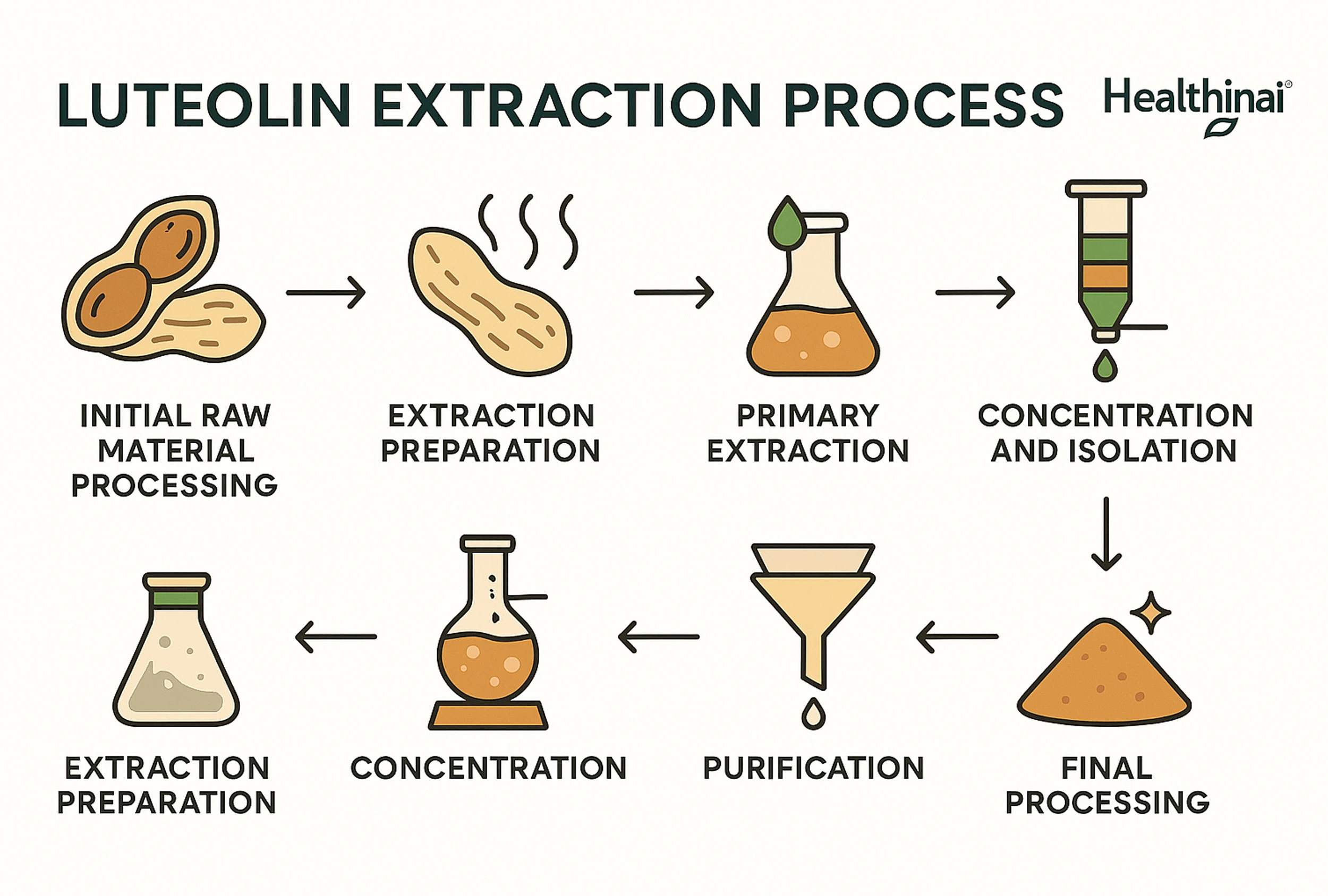 Peanut shell extract powder manufacturing process Peanut shell extract powder manufacturing process