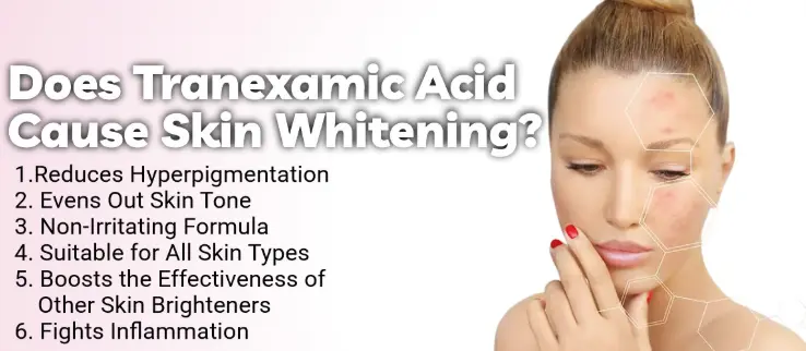 Recommended pairing of tranexamic acid  in skincare formulas Recommended pairing of tranexamic acid  in skincare formulas