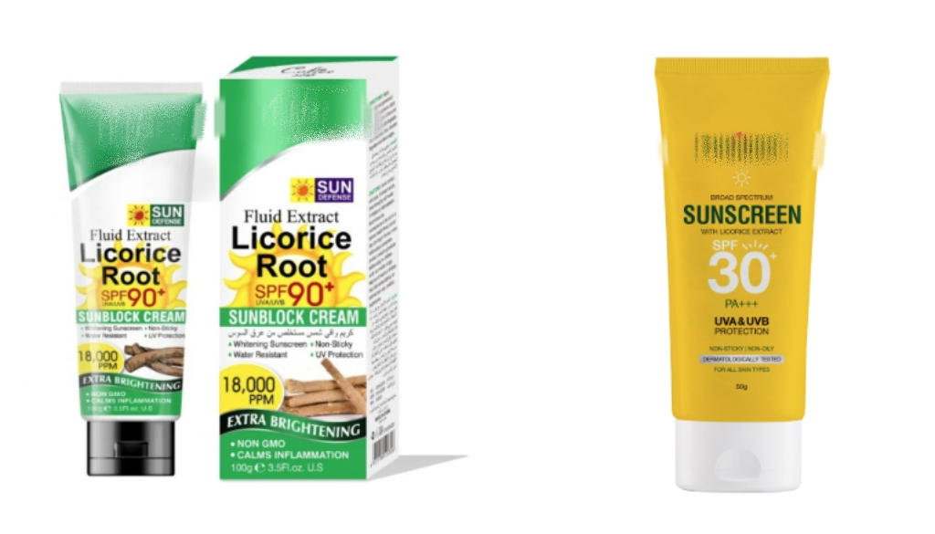  licorice root extract  sunscreens