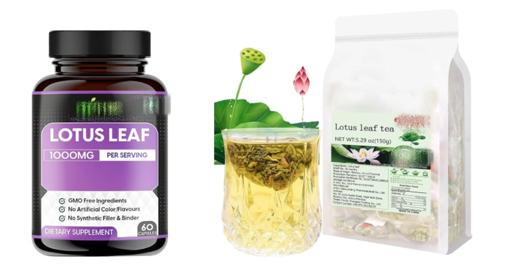 Uses of lotus leaf extract in the market