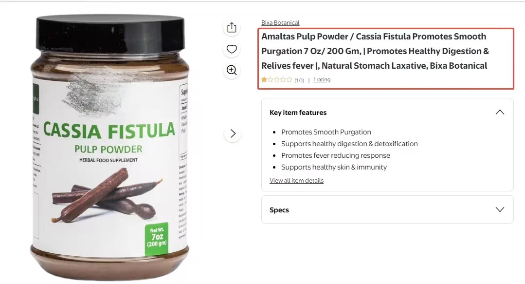 Cassia Seed Extract Anthraquinone Laxatives Applications