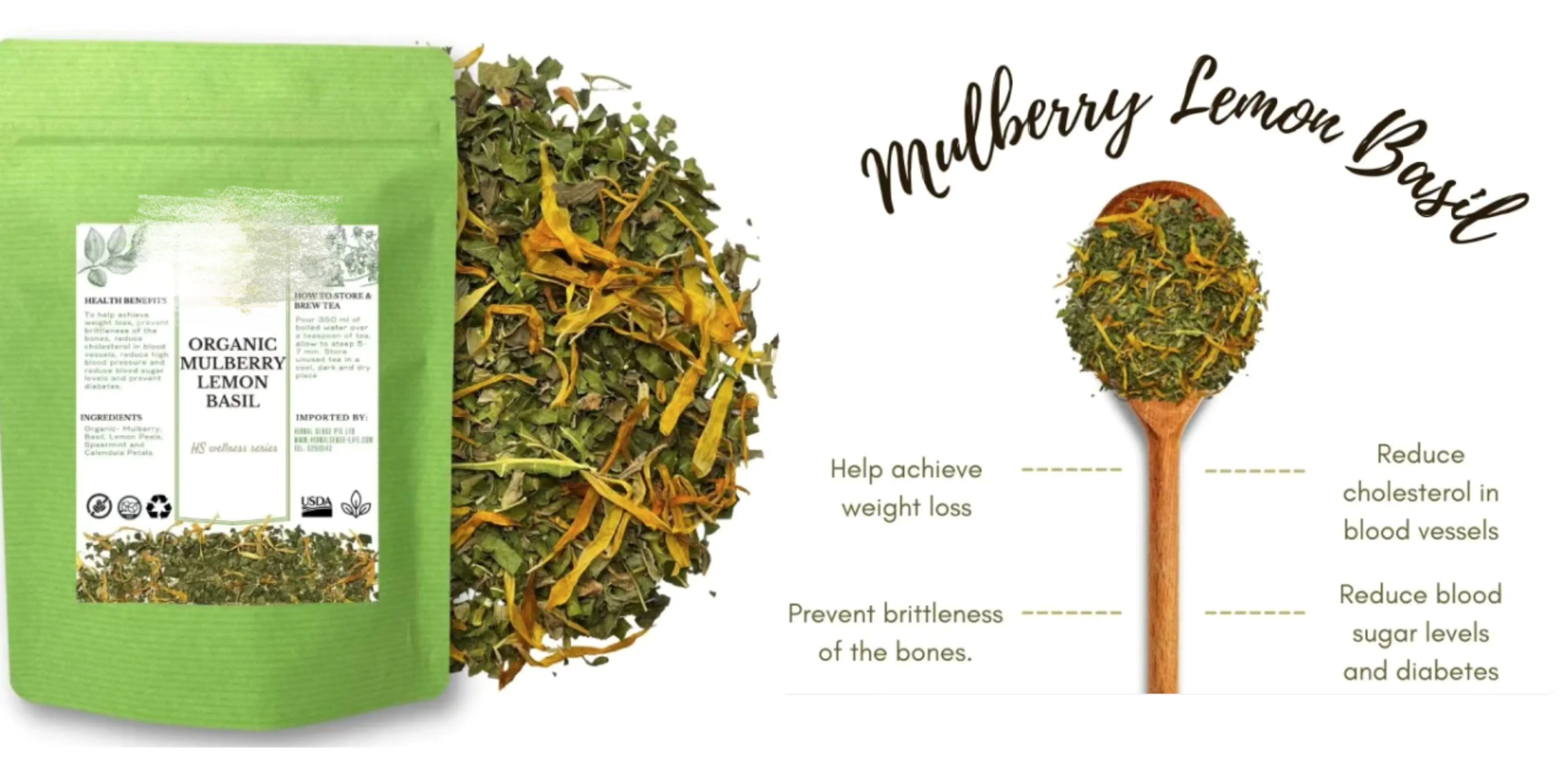 Examples of the Combination of Mulberry Leaves and Lemons Examples of the Combination of Mulberry Leaves and Lemons