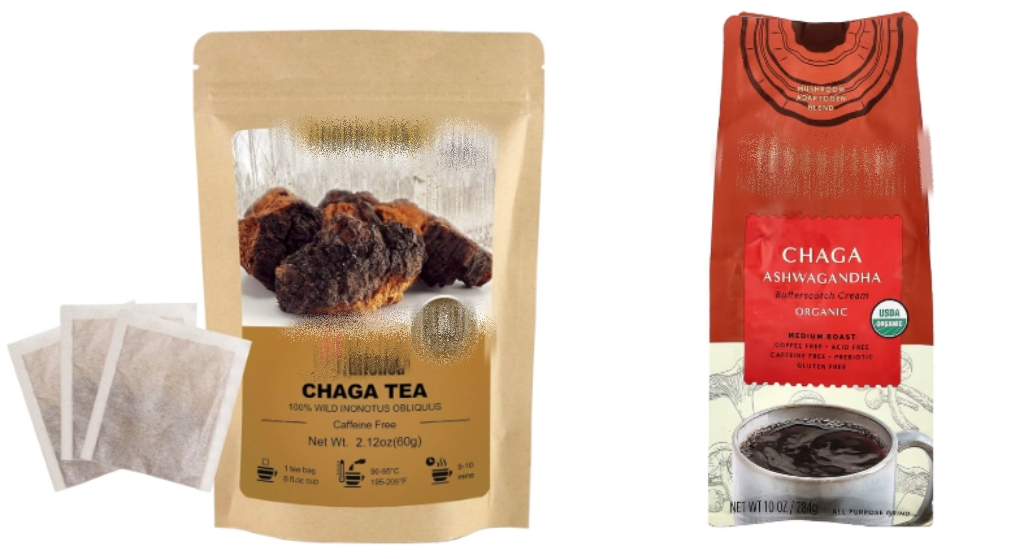 Chaga mushroom extract functional beverages and foods Chaga mushroom extract functional beverages and foods
